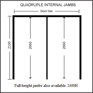 Quad Door Jamb (4x Door)