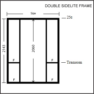 Double Sidelite Entry Frame 
